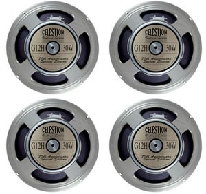 4 x Celestion G12H-30 Guitar Speakers 16ohm - BUNDLE PACK